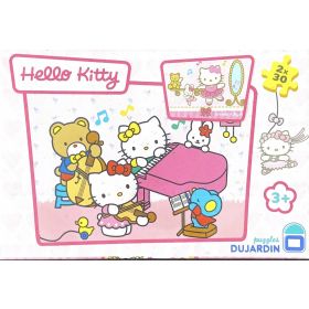 Hello Kitty fait du piano