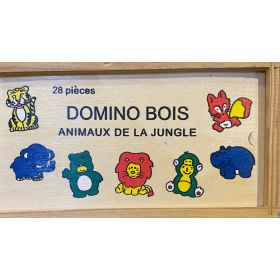 Domino bois animaux de la jungle