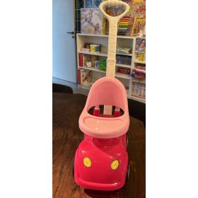 Voiture à poussée rose